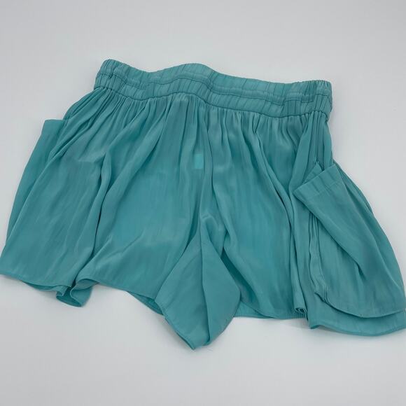 Ramy Brook Austin Drawstring Shorts Mini in Aqua Pull On Size XS - Picture 6 of 7